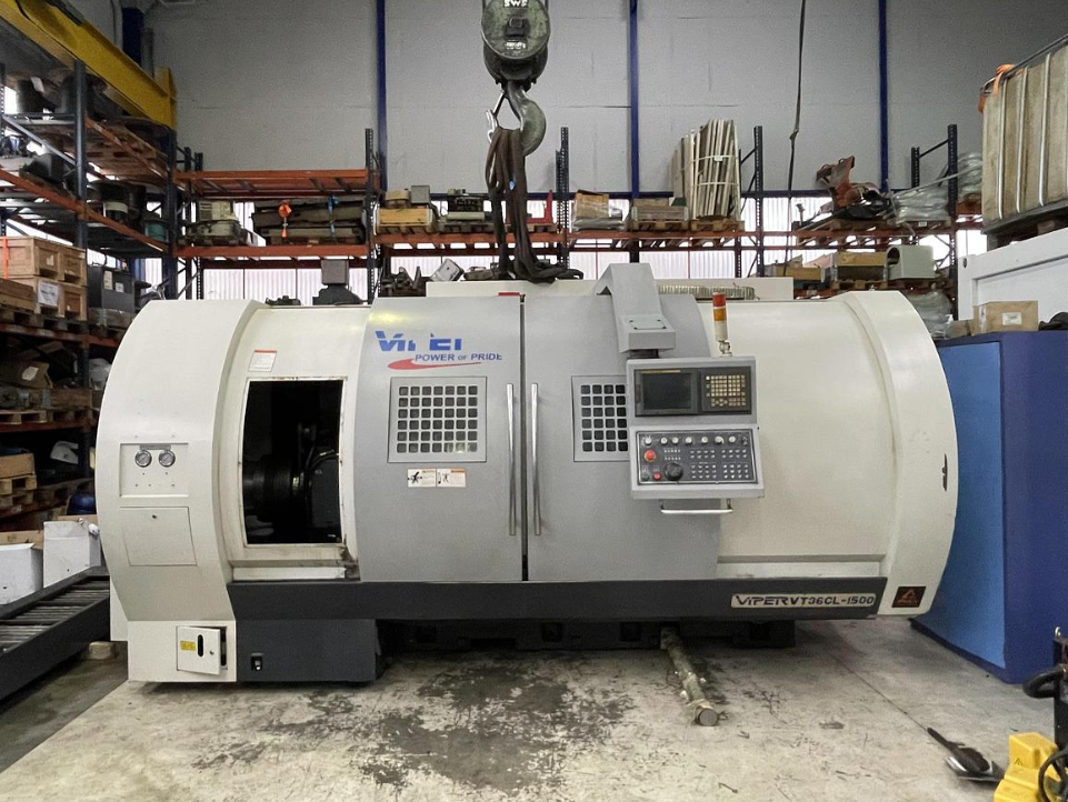Tour cnc avec outils fixes ALEX TECH VT36CL-1500 d'occasion