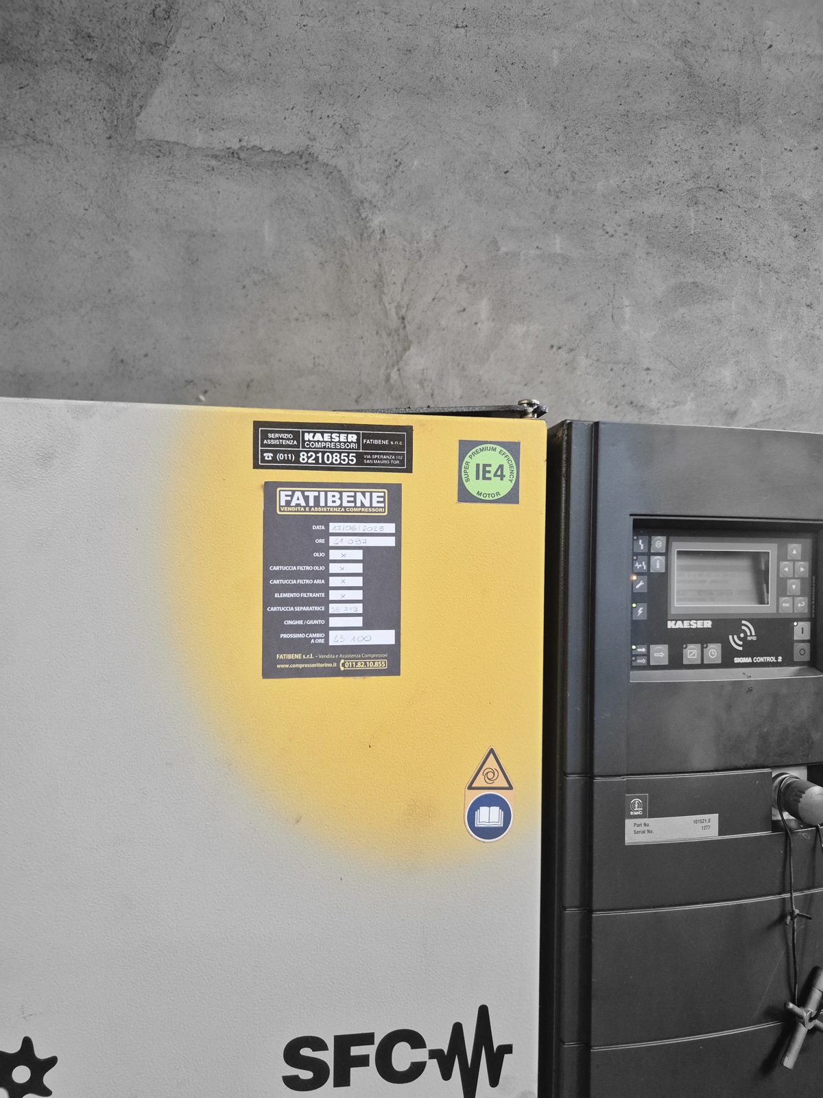 Compresseur à vis Kaeser BSD 75 SIGMA SFC · 37 kW · vitesse variable