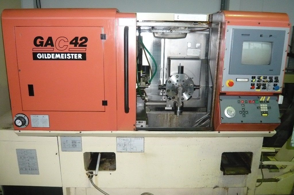 Tour CNC avec système de chargement automatique GILDEMEISTER GAC 42 d'occasion