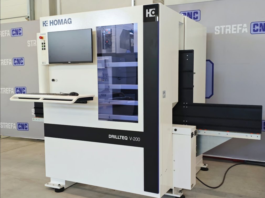 Machine de perçage et d’insertion de tourillons Homaq Drillteq V-200