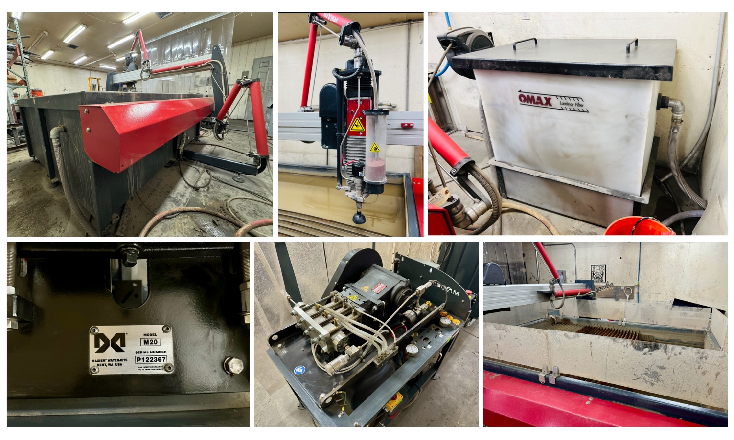 Machine de découpe jet d'eau Omax Maxiem 1515