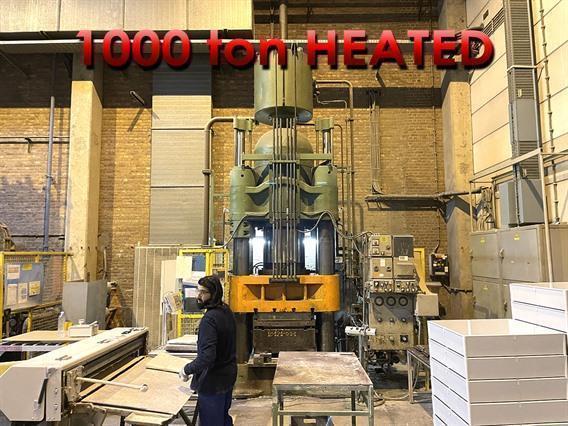 Cisaille guillotine hydraulique Hydraulic 1000 ton 4 column press