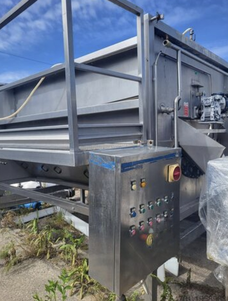 Machine de découpe, lavage et blanchiment de fruits et légumes boema roller peeler