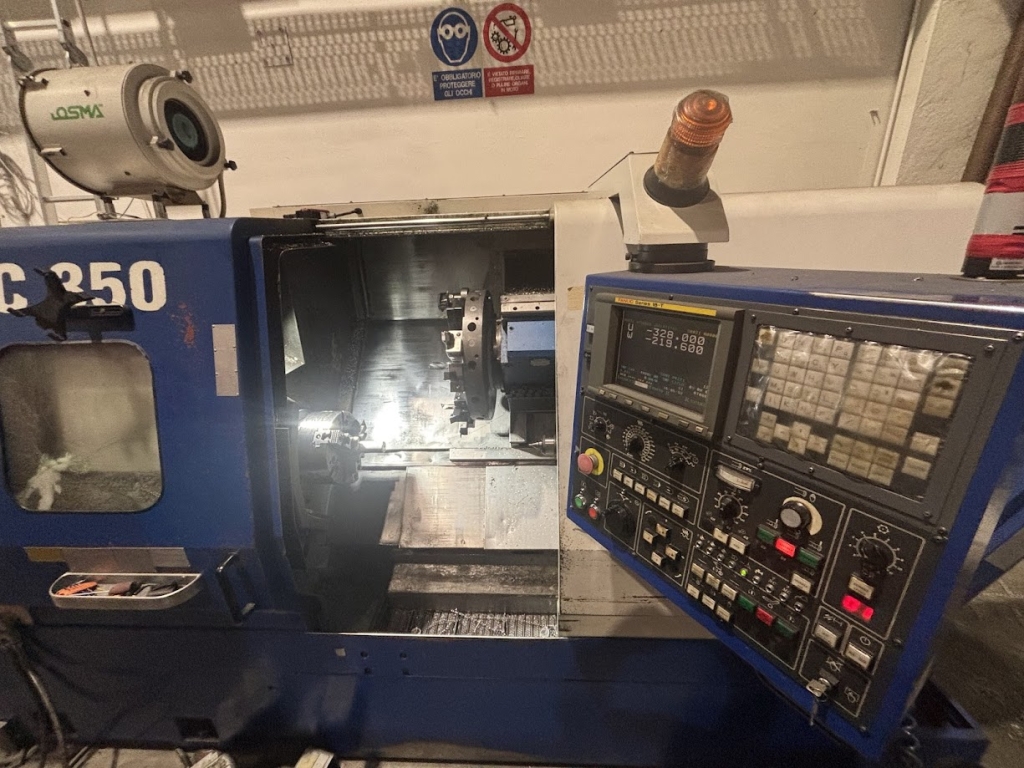 Tour CNC avec ravitailleur de barres Dart TC 350 d'occasion