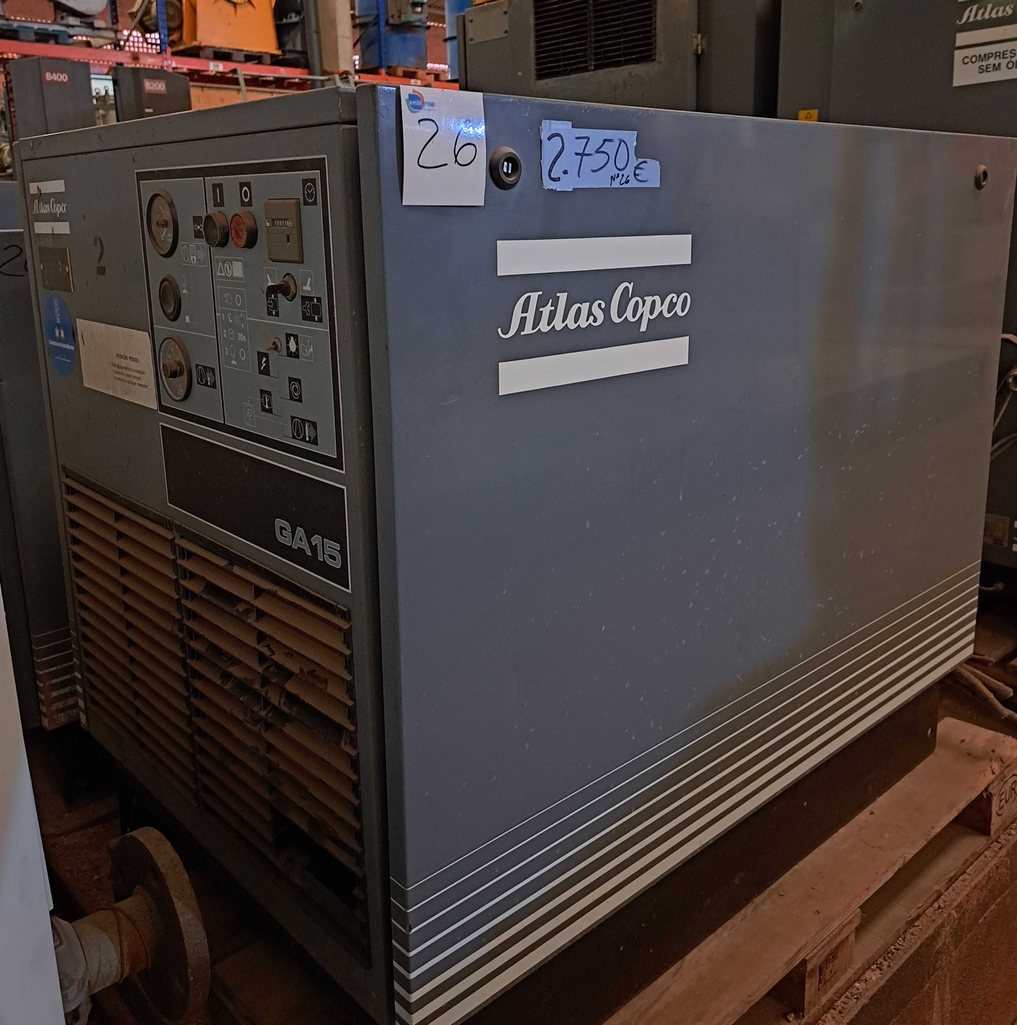 Compresseur Atlas Copco GA 15