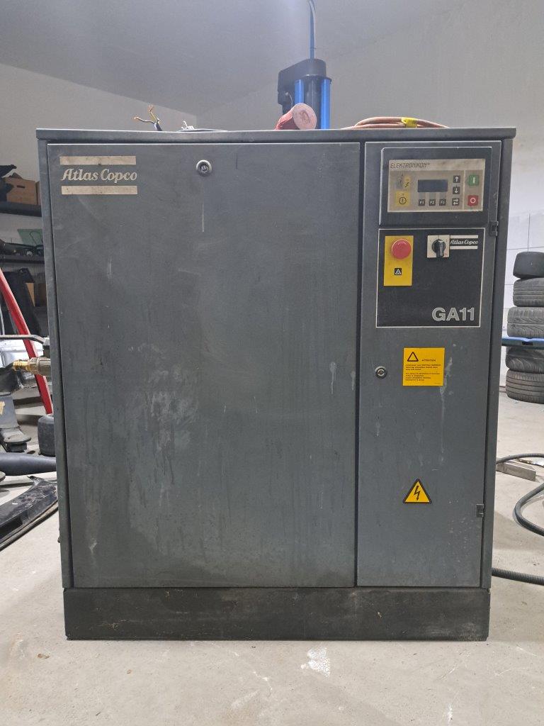 Compresseur à vis Atlas Copco GA 11 FF C avec sécheur frigorifique et microfiltration intégrés
