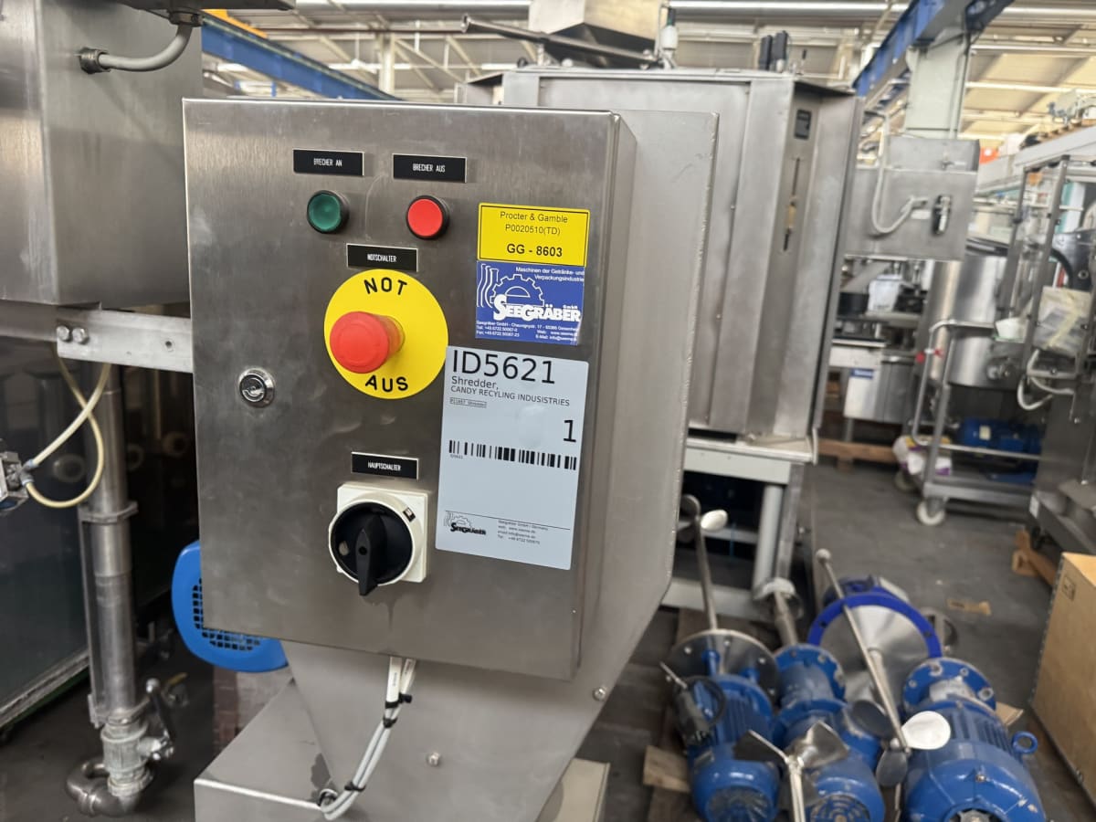 Broyeur alimentaire - Industrie du recyclage des bonbons