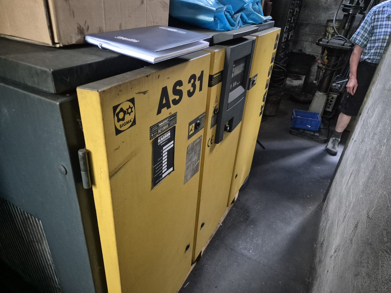 Compresseur à vis Kaeser AS 31 + sécheur réfrigéré · 18,5 kW