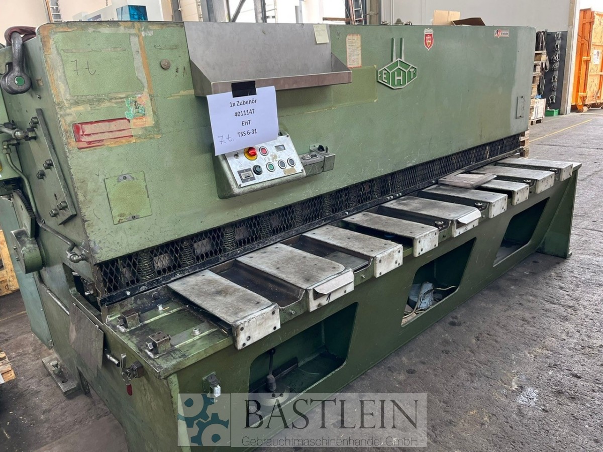 Cisaille guillotine hydraulique EHT TSS 6-31