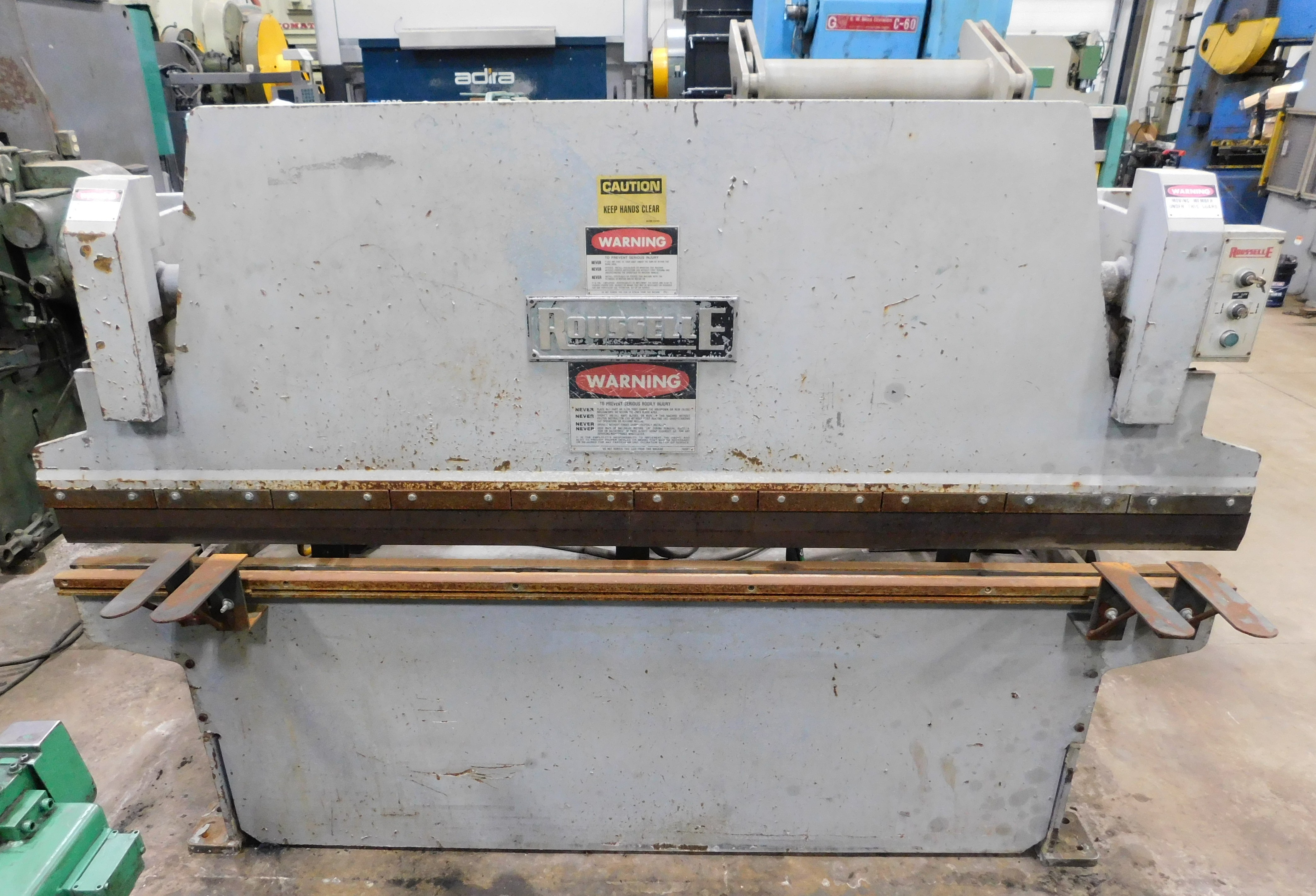 Presse plieuse hydraulique Rousselle PL2020 8' x 20 tonnes 1986