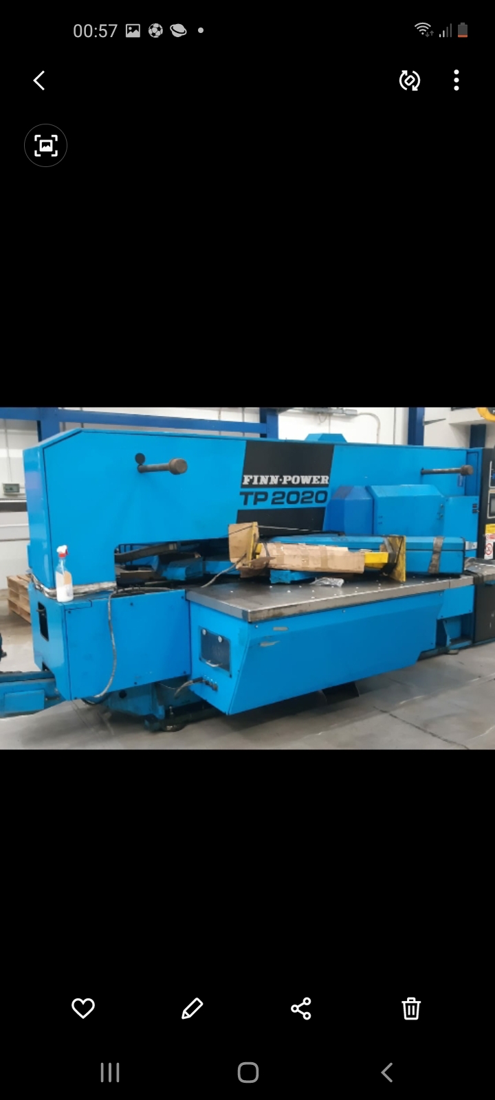 Poinçonneuse à cnc finn power TP2020