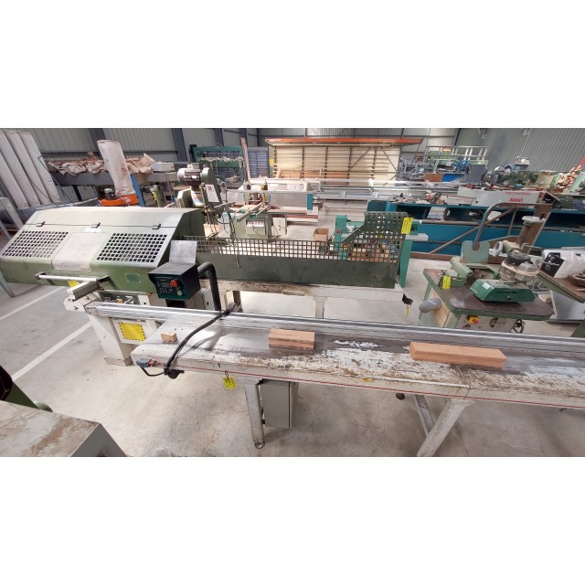 Agazzani T18 Tronçonneuse pneumatique avec tables d'alimentation et de sortie