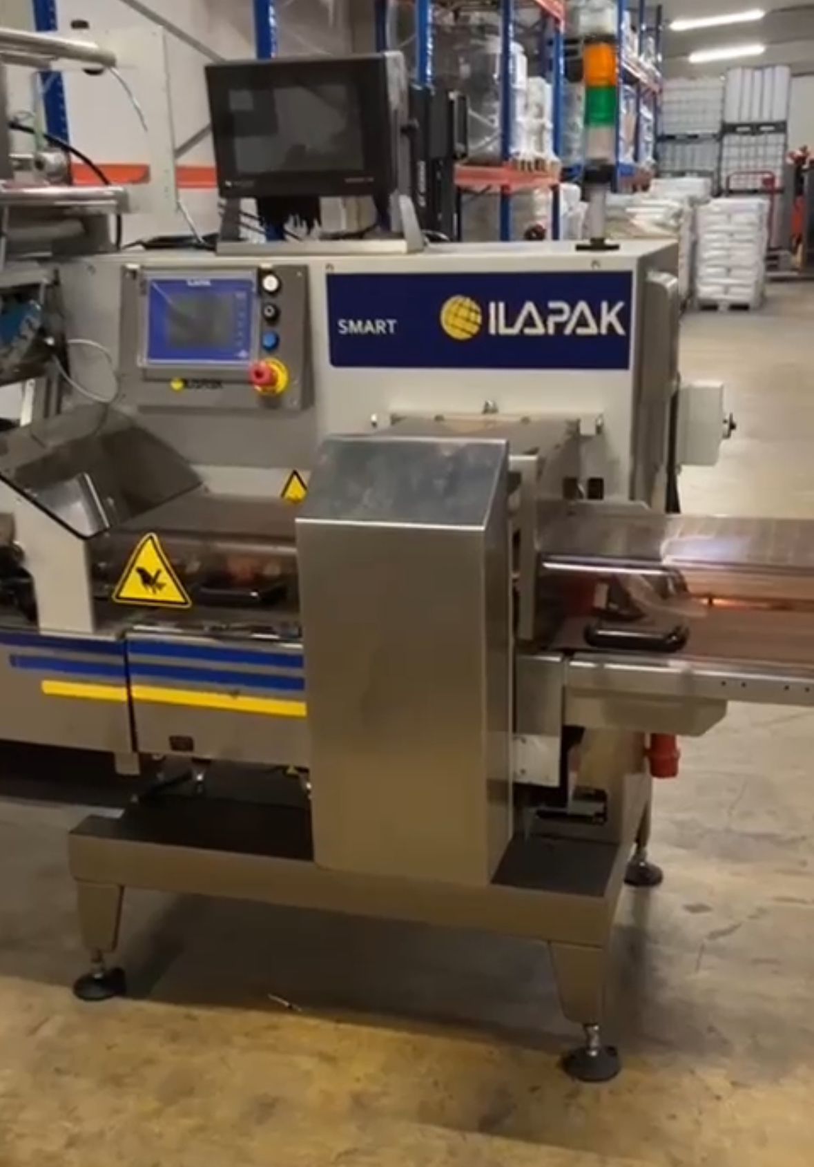 Machine Flowpack ILAPAK SMART d'occasion avec imprimante MARKEM X-45