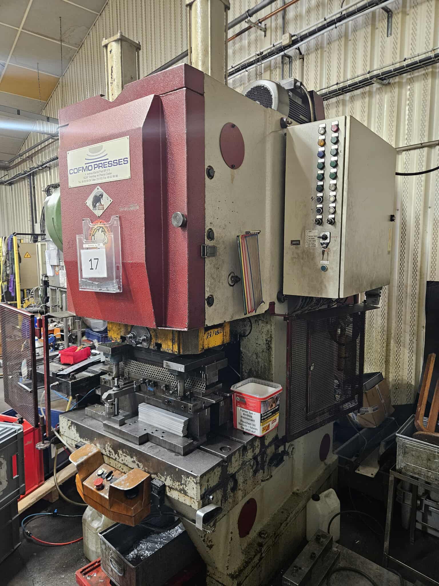 Presse mécanique COFMO – 100 Tonnes – Col de cygne – Très bon état