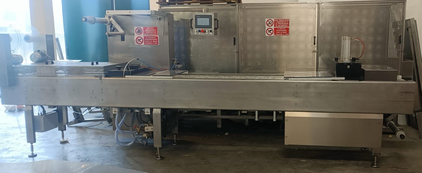Thermoformeuse en acier inoxydable pour l'emballage atm de pains, piadines, charcuteries, etc. CIEMMETECNICA TF420INOX