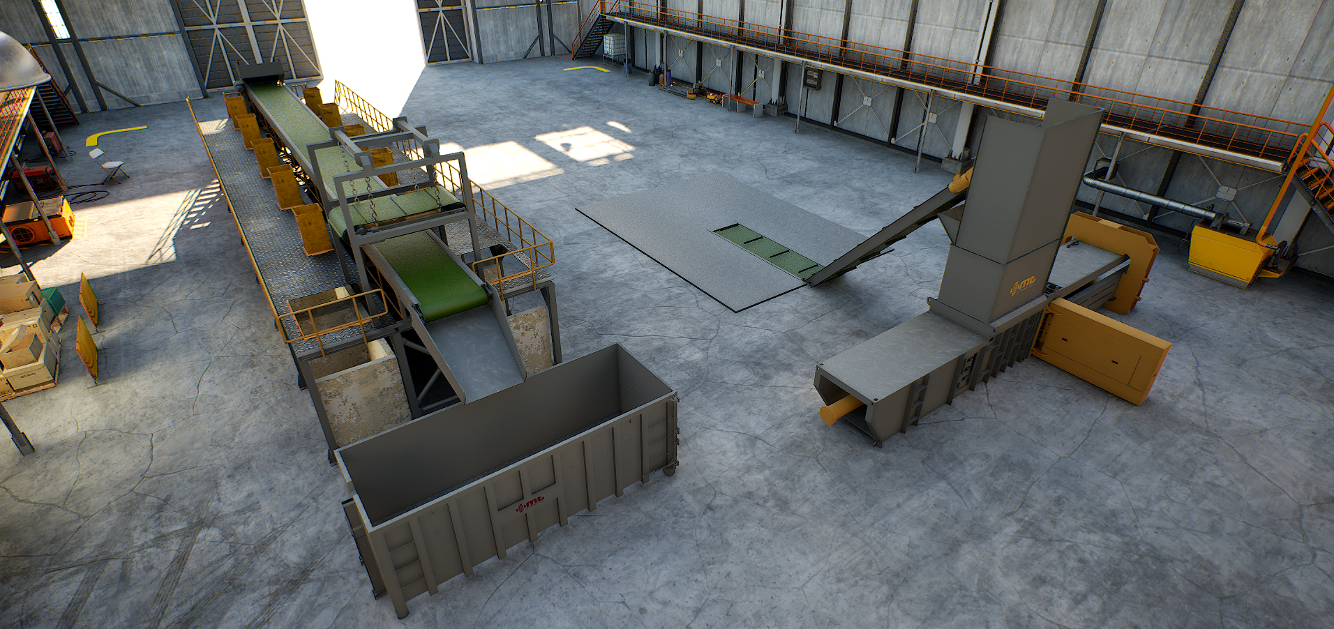 Broyeur de plastique MT Makina Packaging Waste Sorting Plant