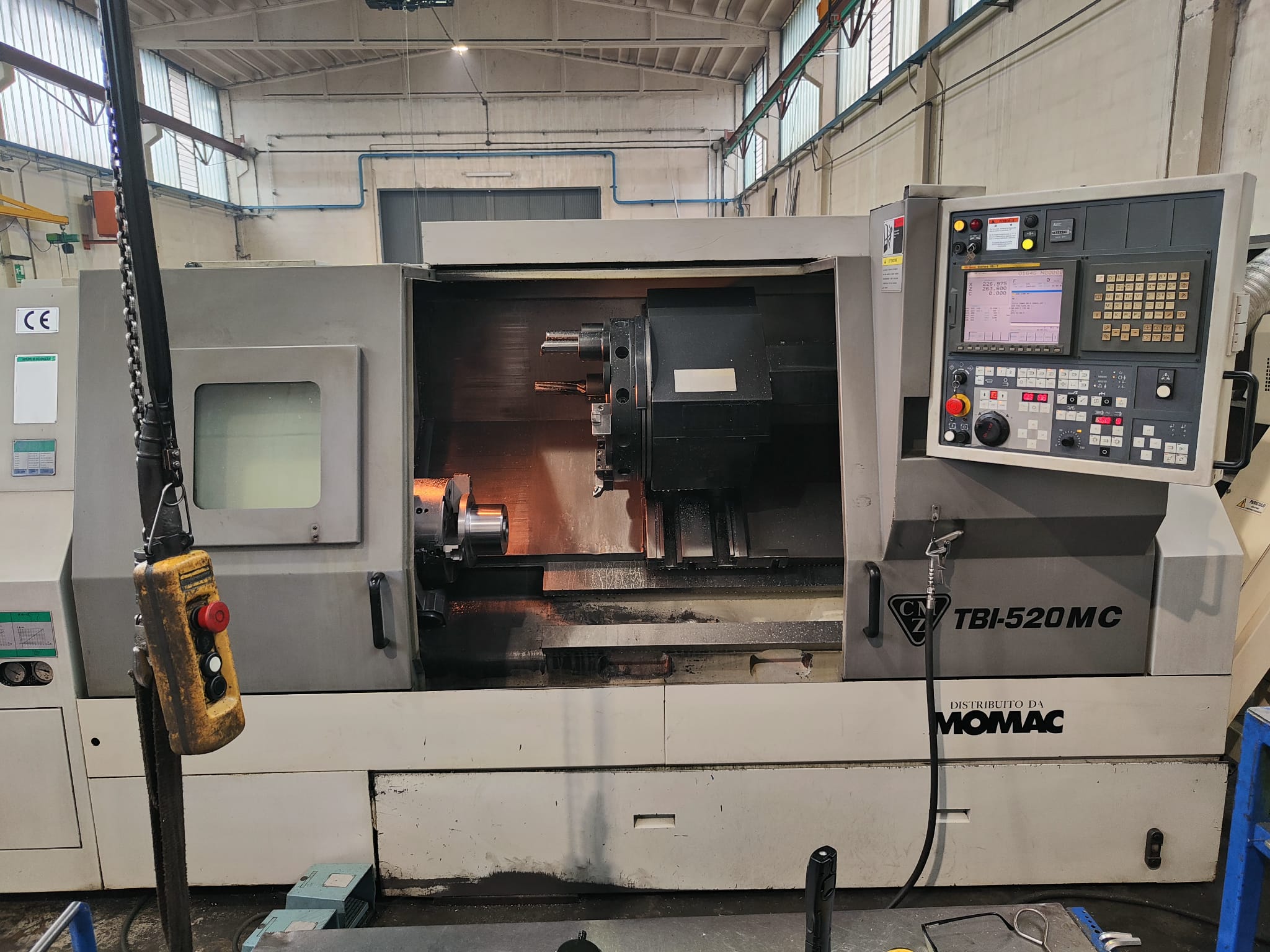 Tour motorisé cnc CMZ TBI 520 MC d'occasion