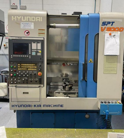 Centre d'usinage avec changeur de palettes Hyundai SPT V500D d'occasion