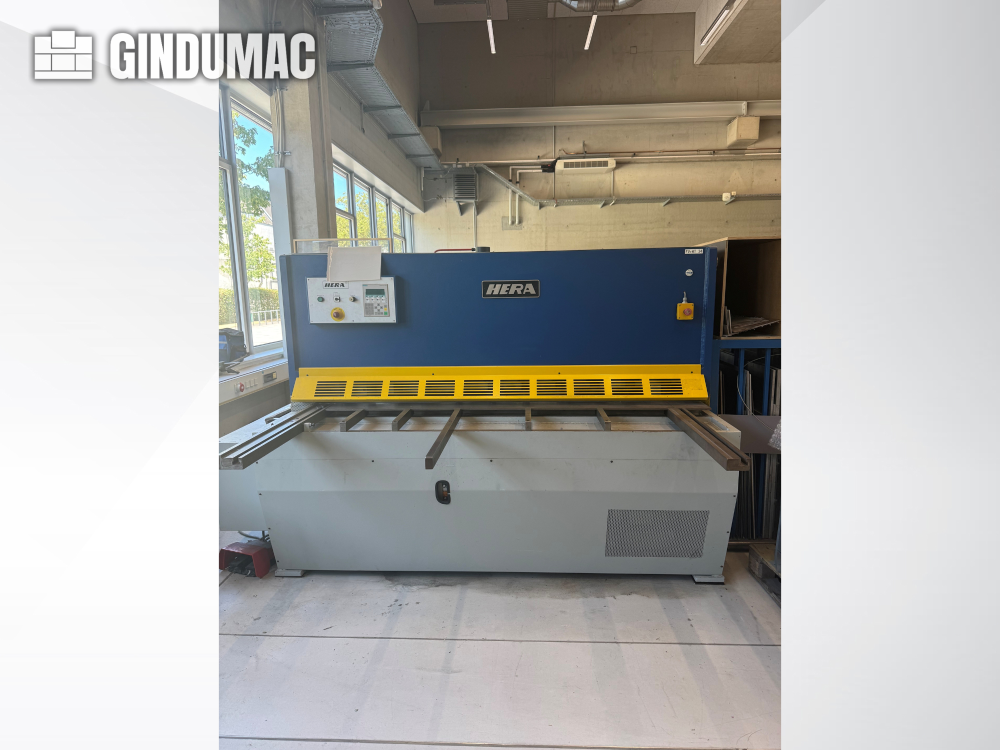 Cisaille guillotine hydraulique HERA TS 2000x6