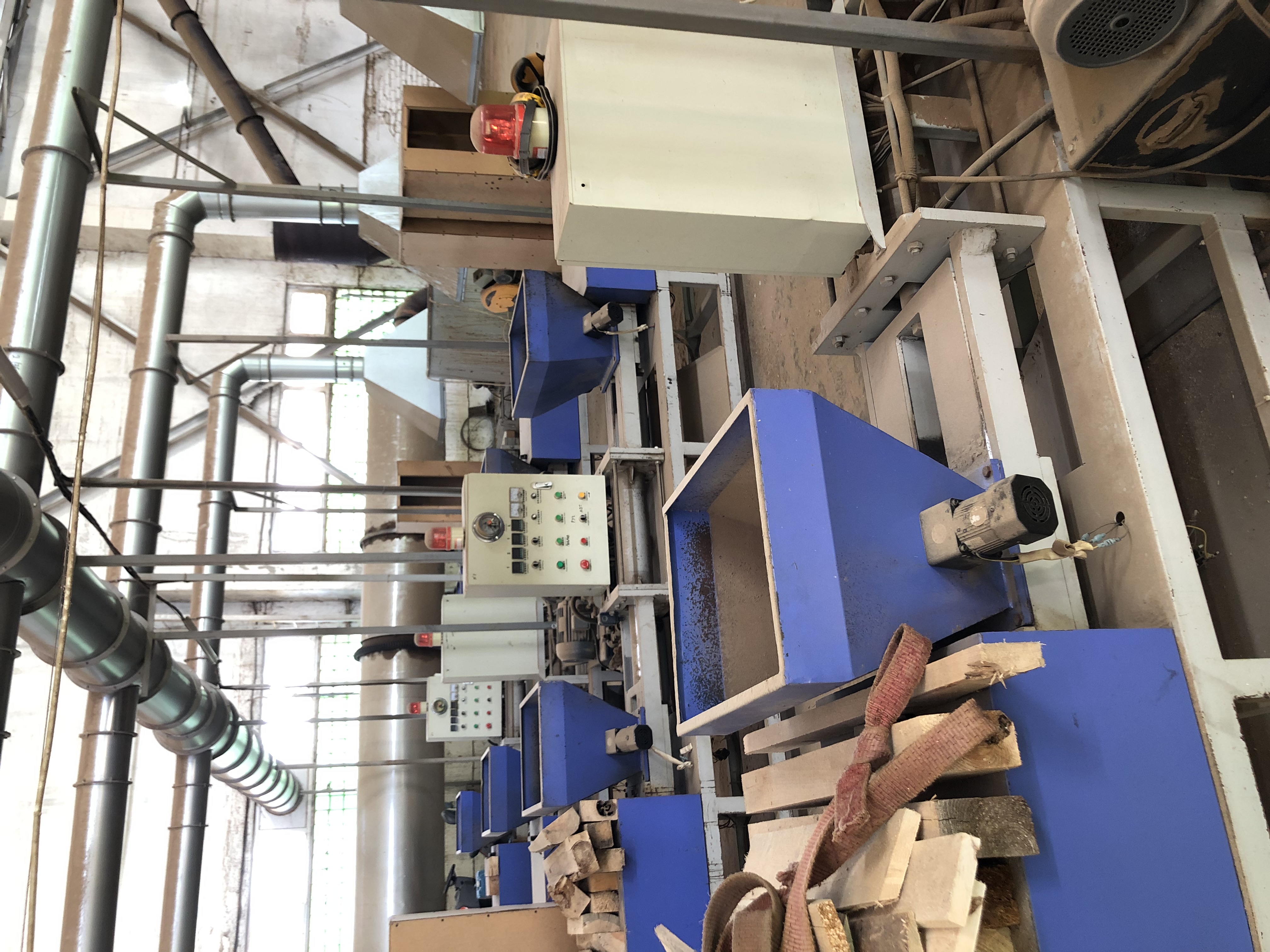 Ligne de production de bossages de palettes en sciure (Chine)